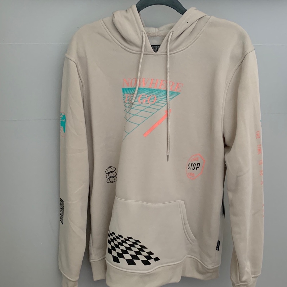 Beige oversized hoodie